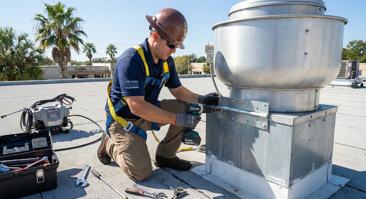 Rooftop Grease Containment service evidence