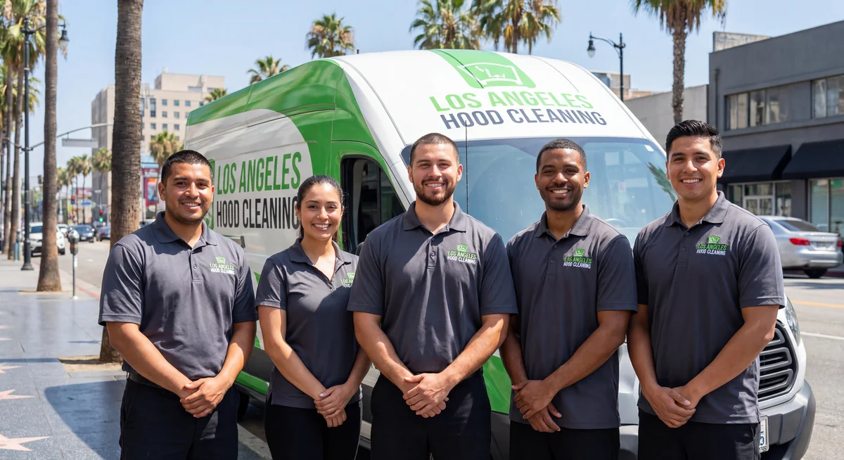 Los Angeles Hood Cleaning work van